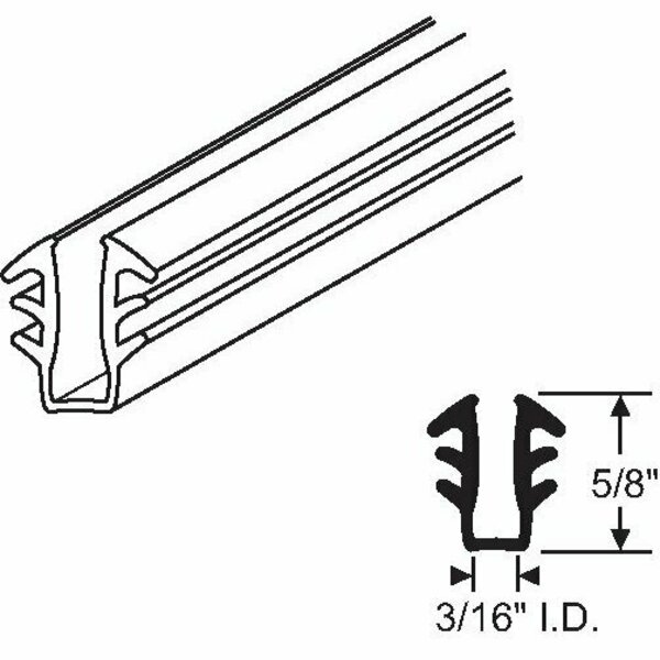 Strybuc 400 Ft Black Glazing Channel 67-123B